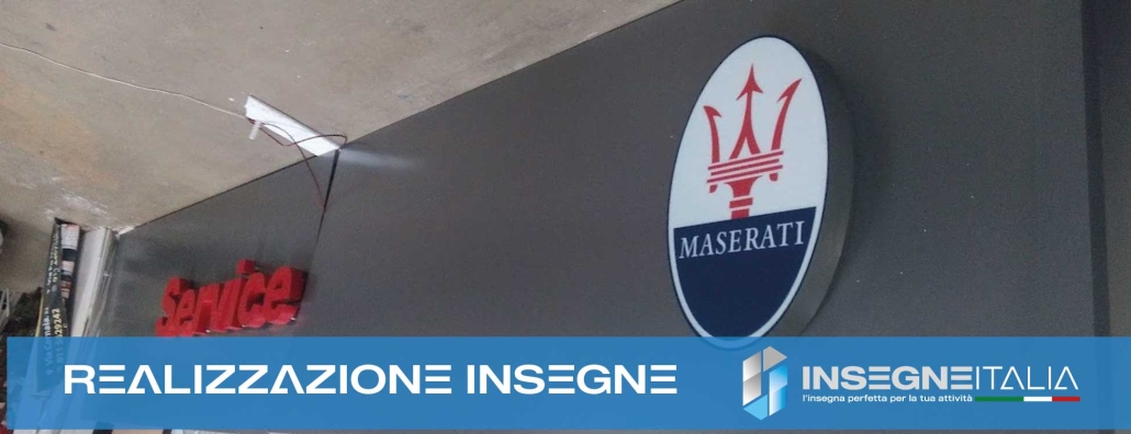 Realizzazione insegne in sede, pronte per consegna e installazione nel resto delle città d'Italia