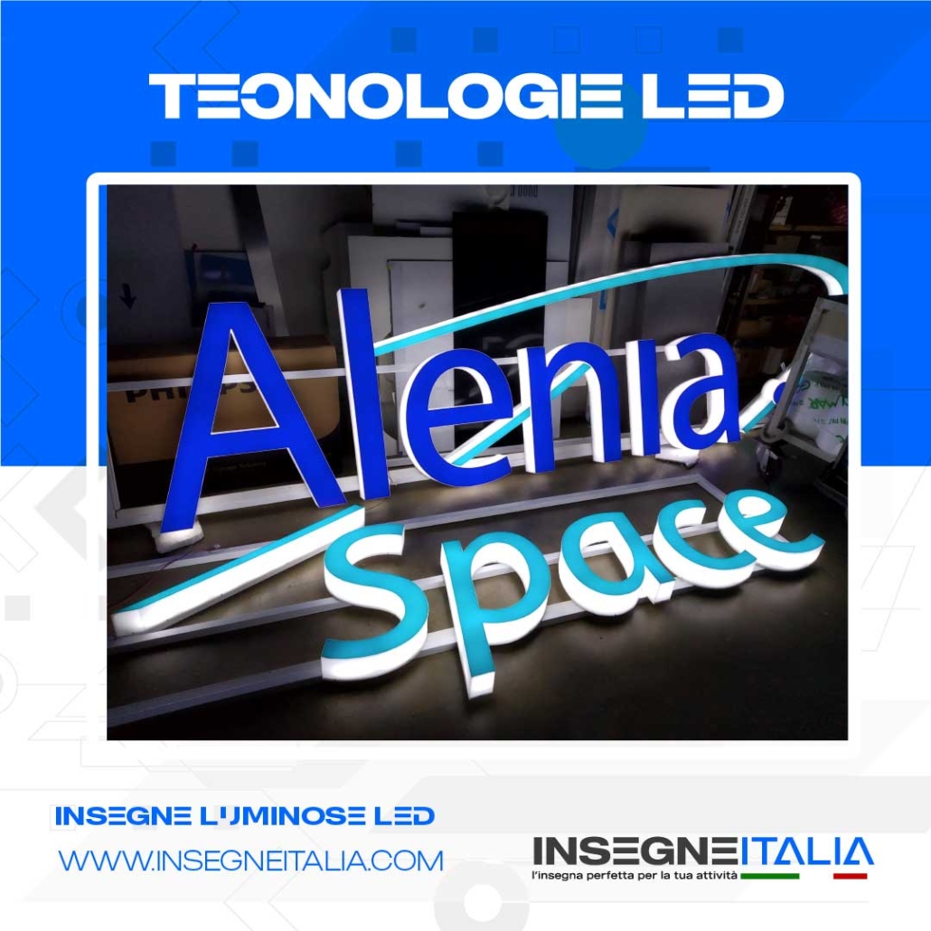 insegne luminose tecnologia led