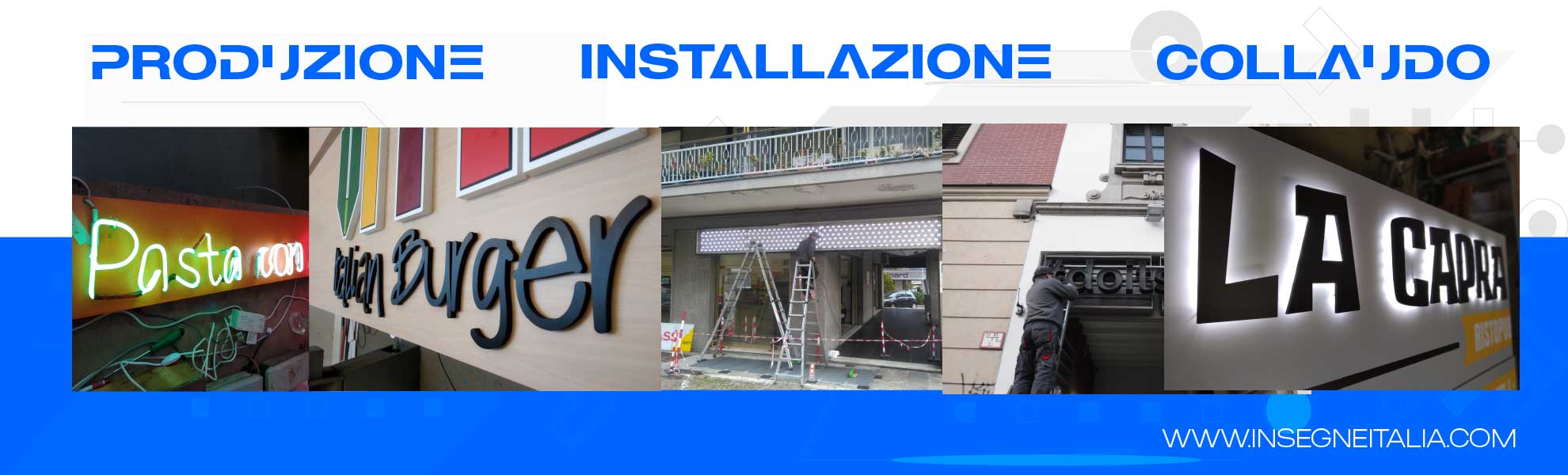 insegne luminose negozi installazione