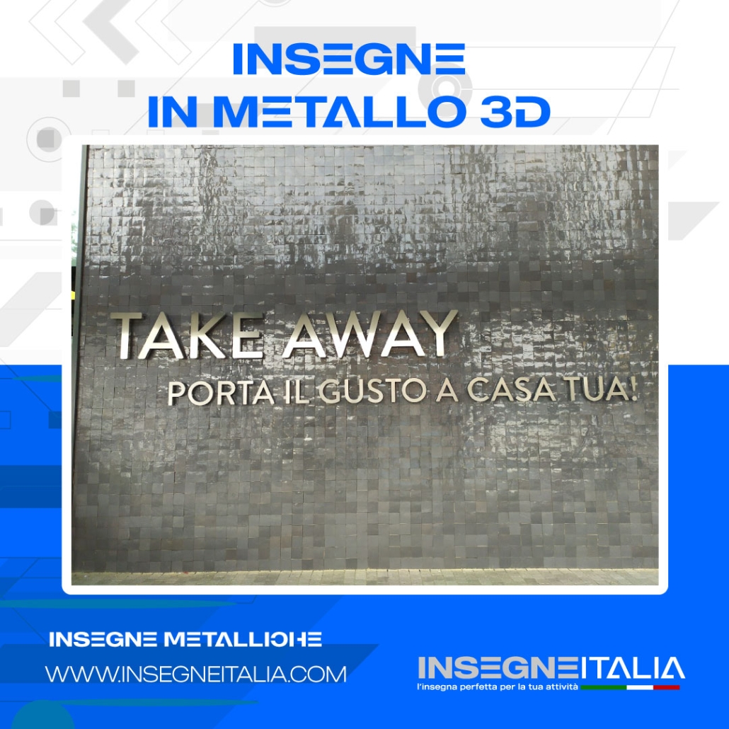 insegne metalliche 3D