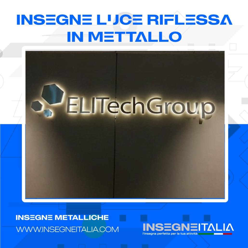insegne in metallo retroilluminate