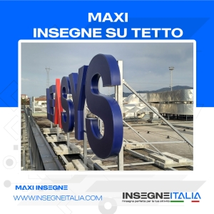 Maxi insegna scatolata autoportante