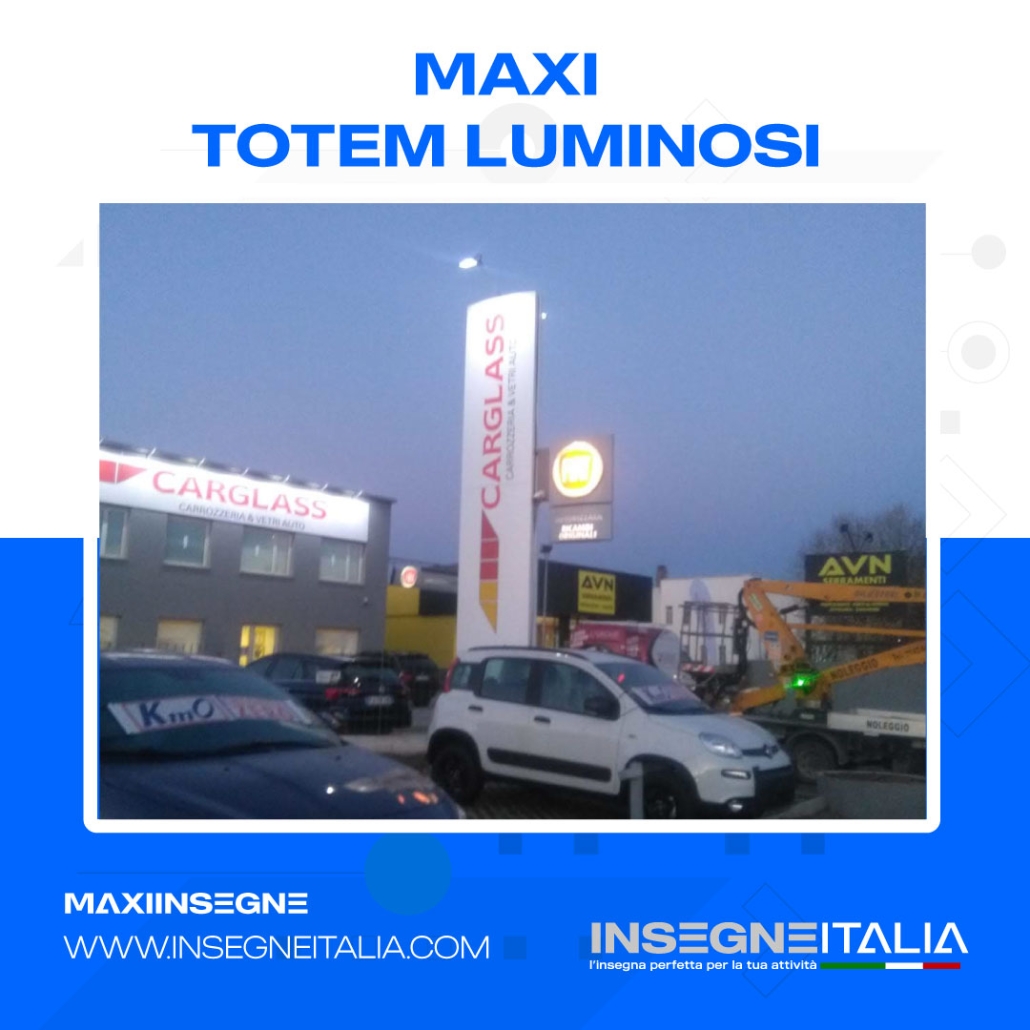 Maxi insegna totem