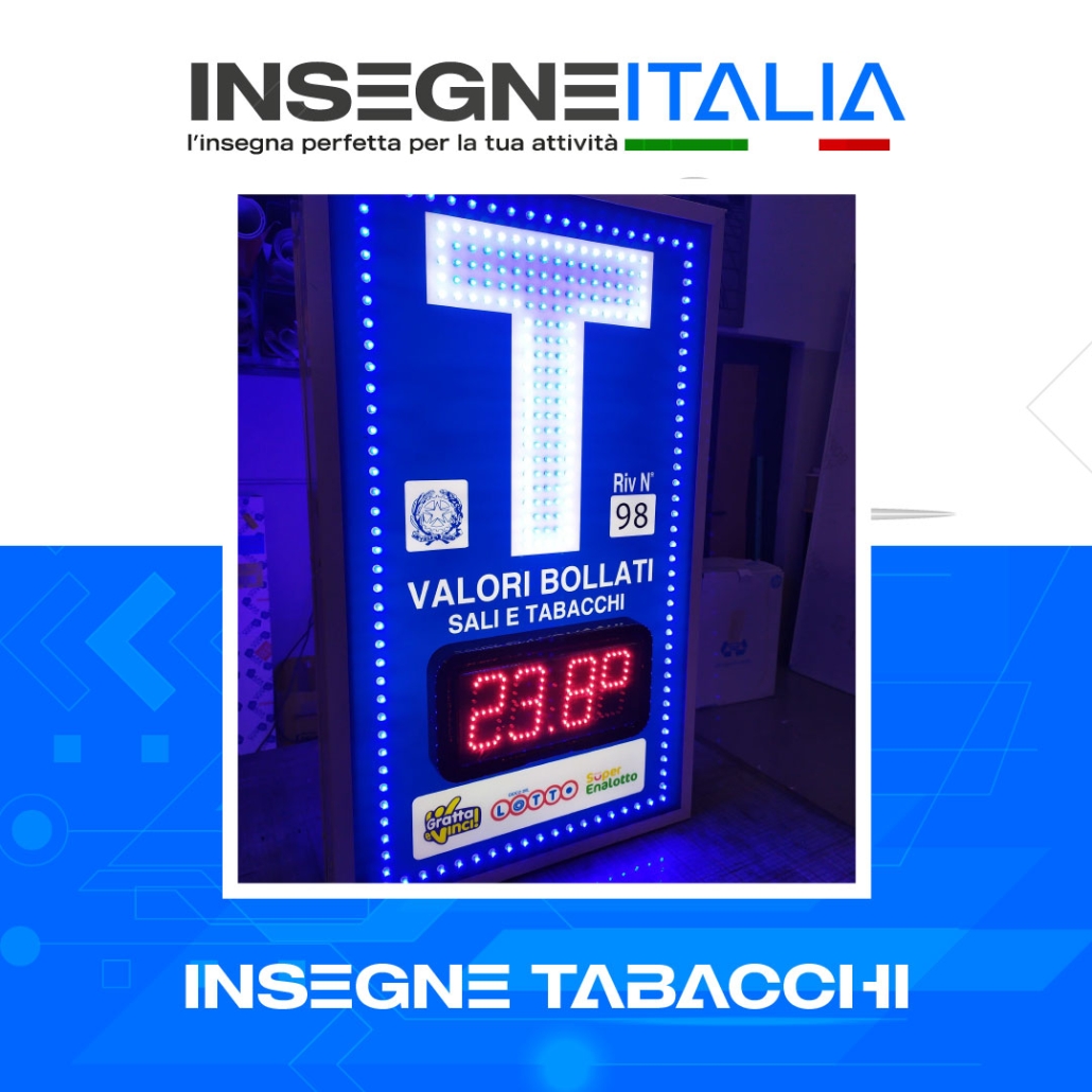 insegne per tabacchi