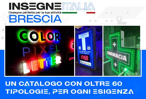 insegne Brescia luminose e non