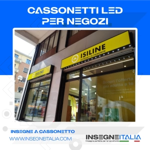 insegne a cassonetto per negozi