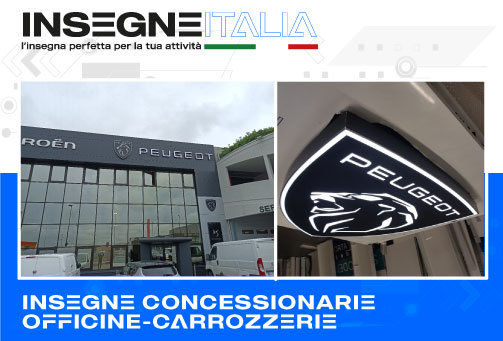 insegne concessionarie carrozzerie officine