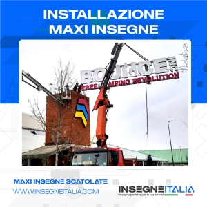 installazione insegne per capannoni