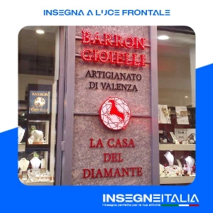 Insegna Personalizzata a Luce Frontale