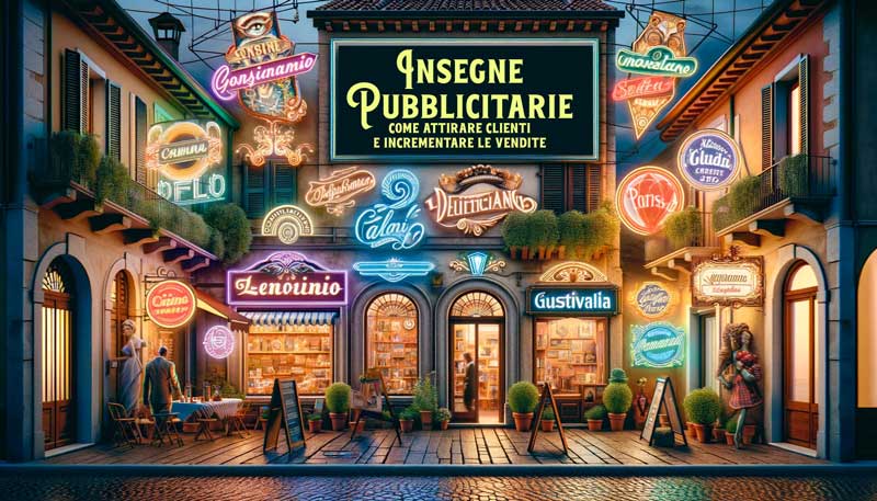 insegne pubblicitarie