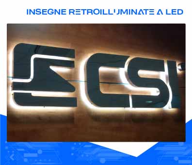 Insegne Retroilluminate a LED